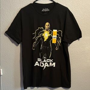 DC Black Adam Tee - Black and Yellow